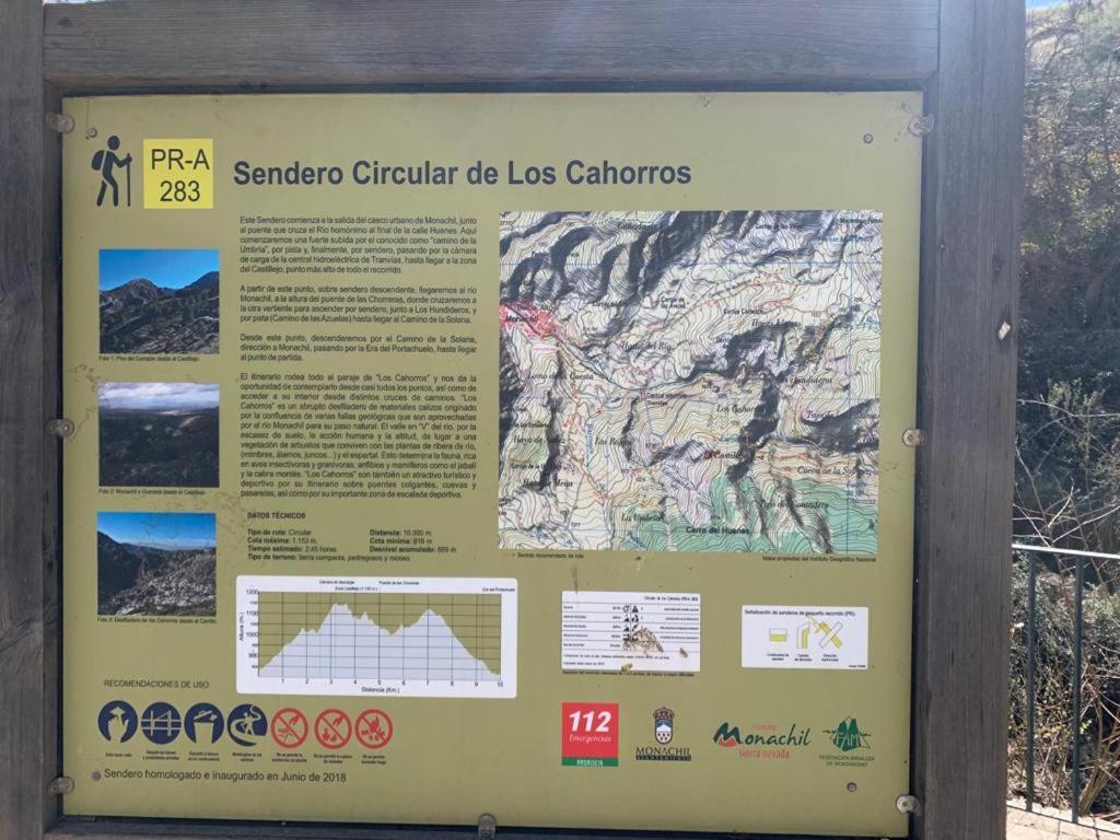 Apartamento Penas Blancas, Junto A Ruta De Los Cahorros, Monachil. Bagian luar foto